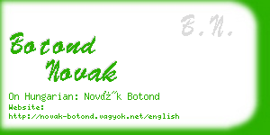 botond novak business card